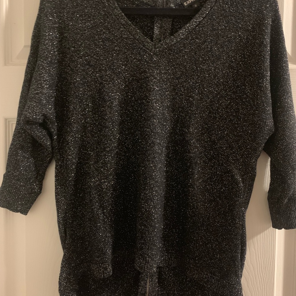 🖤EXPRESS🖤 London Sweater SMALL metallic ⚡️